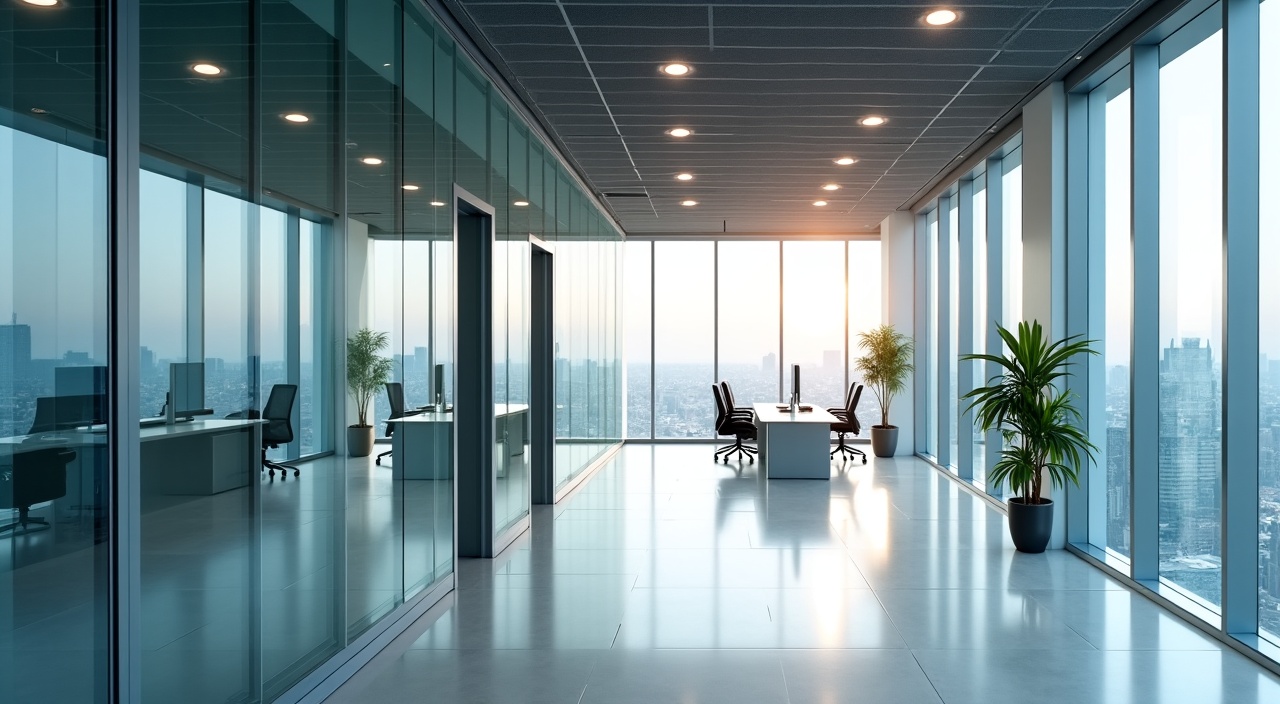 Commercial Office Glass Partitions